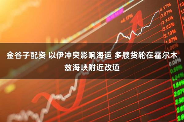 金谷子配资 以伊冲突影响海运 多艘货轮在霍尔木兹海峡附近改道